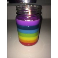Rainbow Candle - High Quality Handmade Candle with Unique Scented Layers   192627477720